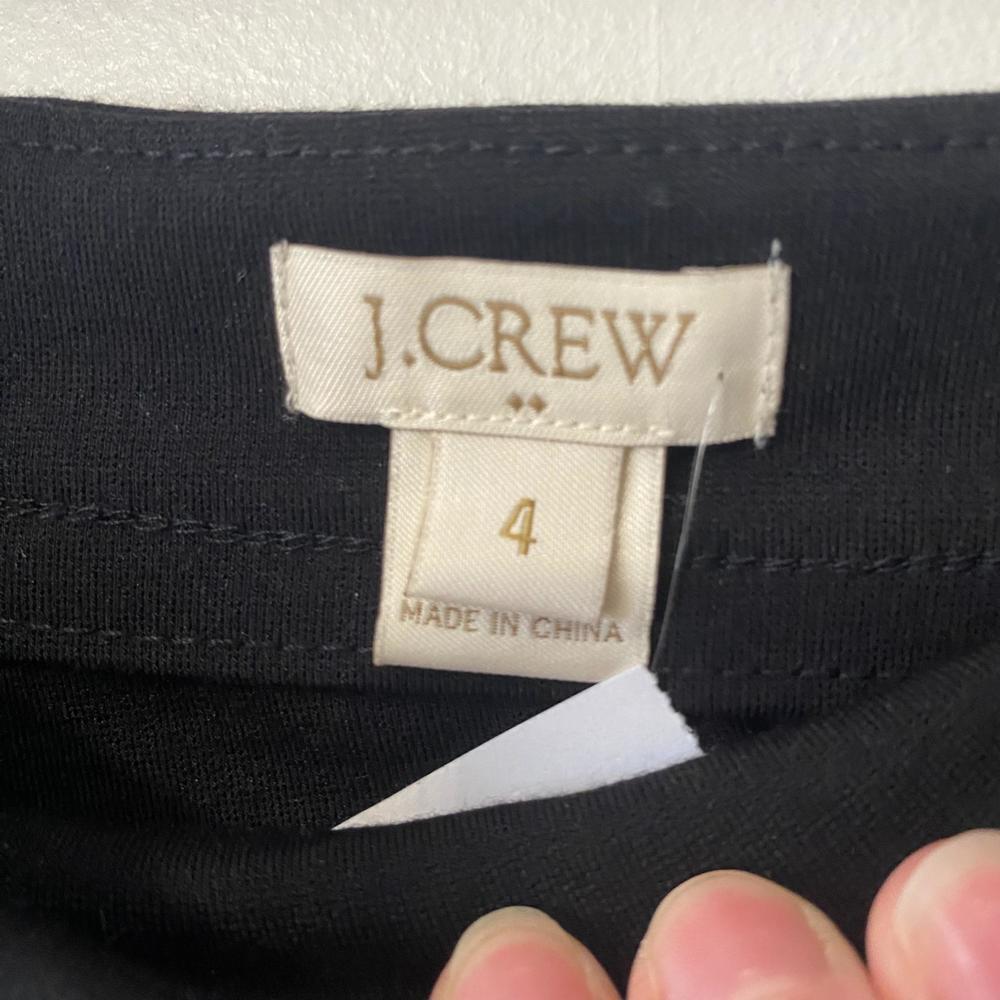 J. Crew Size 4 Fake‎ Leather Skinny Ankle Black Pants - Picture 3 of 7